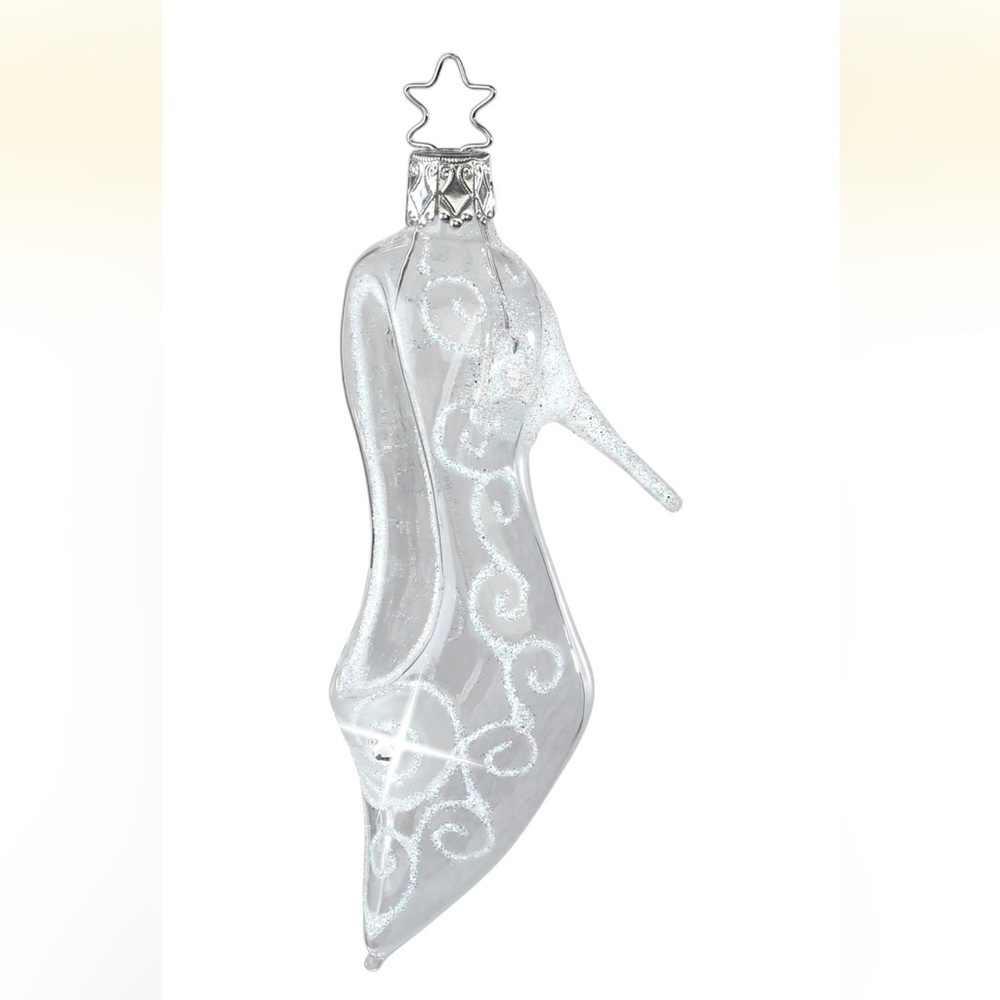 Inge Glas Cinderella's Glass Slipper Ornament Epcot Walt Disney World